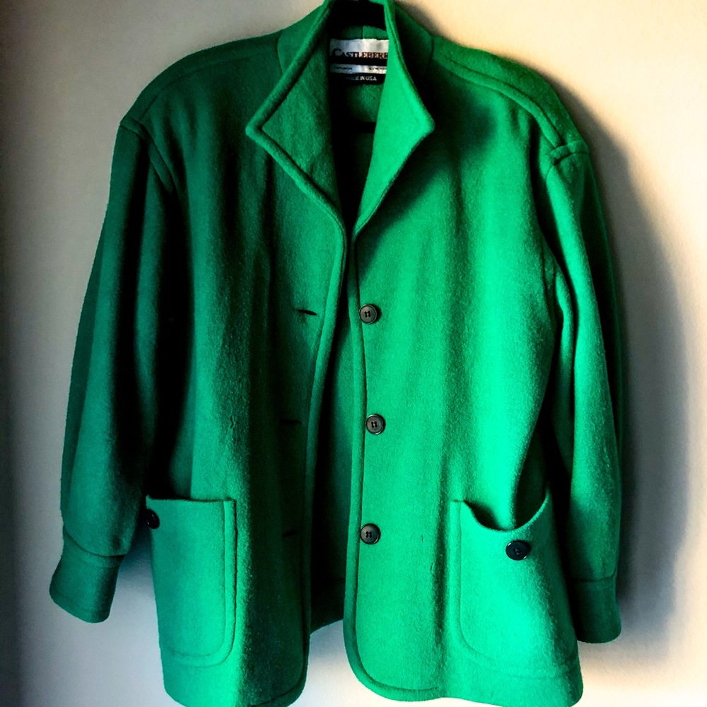 Vintage Castleberry Wool Pea Coat